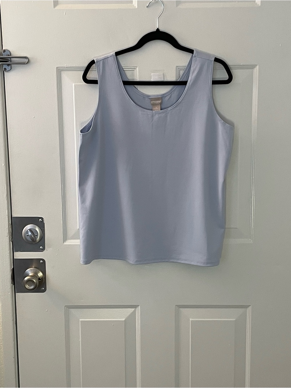 Chico's Pale Blue Scoop Neck Tank